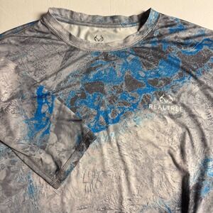 Realtree Fishing Shirt Long‎ Sleeve Performance Camo XL
